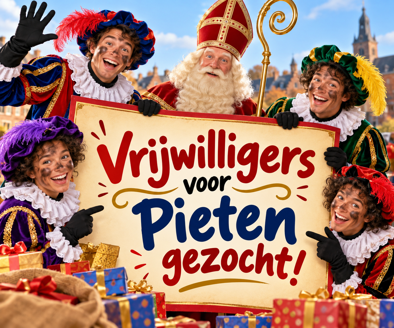 Pieten gezocht voor aankomst van Sinterklaas 29 november 
