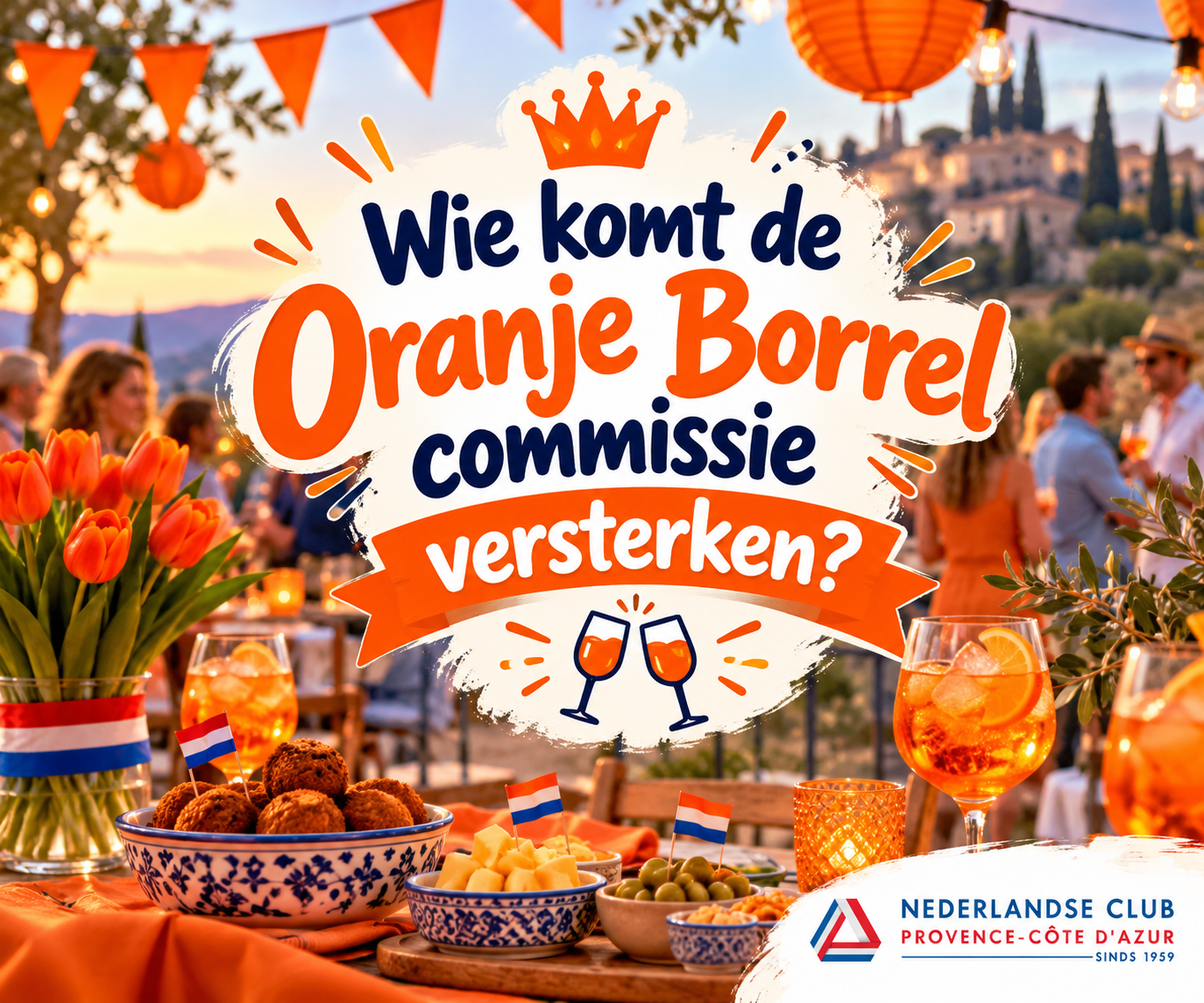 Oranje Borrel commissieleden gezocht